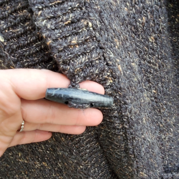 MODA International Brown Open Y2k Duster Sweater - Picture 5 of 7